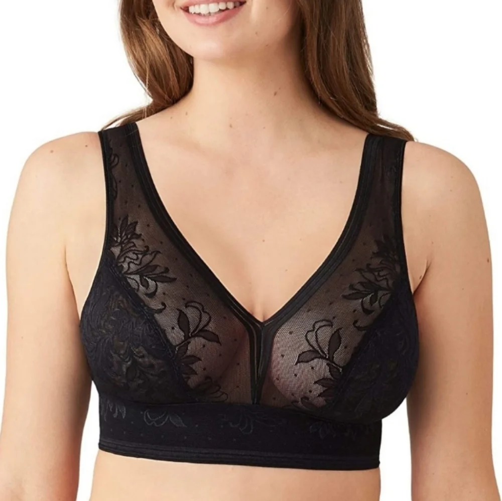 Wacoal Wireless Lace Bralette - Picture 1 of 6